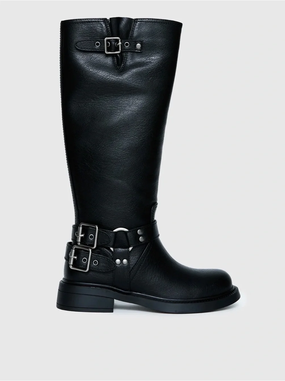 Billini Kaylen Riding Boots Black - Princess Polly